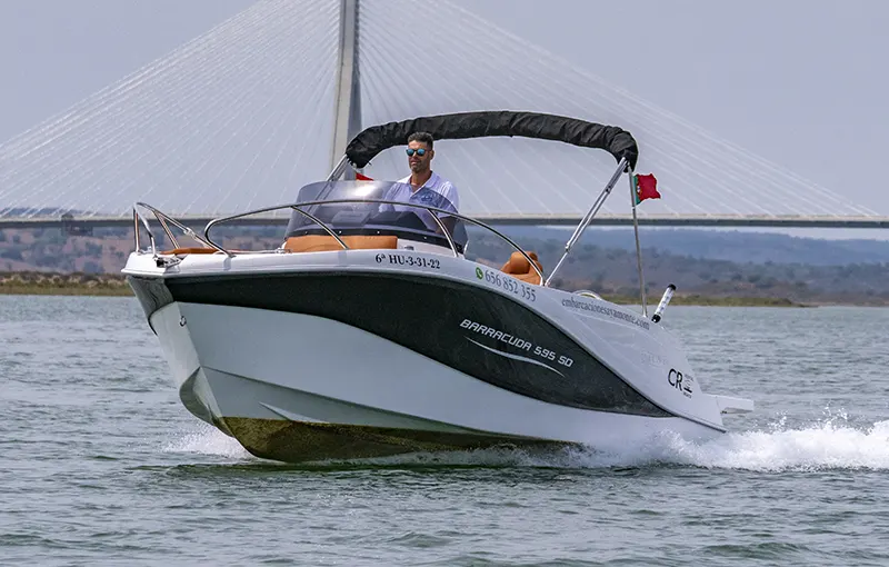 alquiler barco ayamonte barracuda 115cv pnb con titulacion