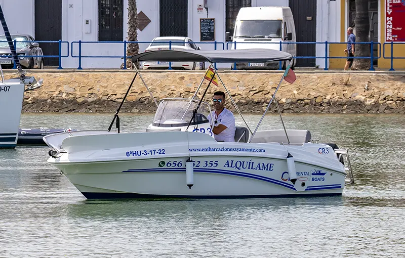 alquiler barco ayamonte ego 500 sin titulacion 6 personas